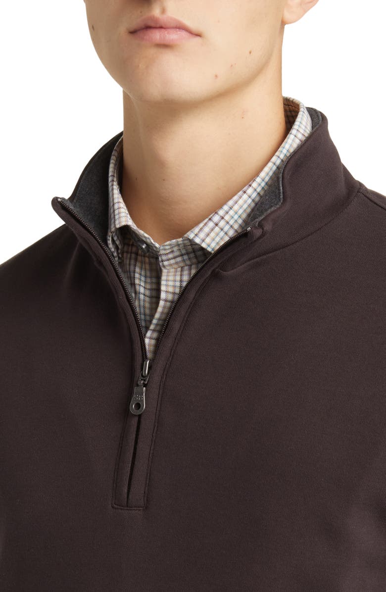 Scott Barber Pima Cotton Interlock Quarter Zip Pullover, Alternate, color, 