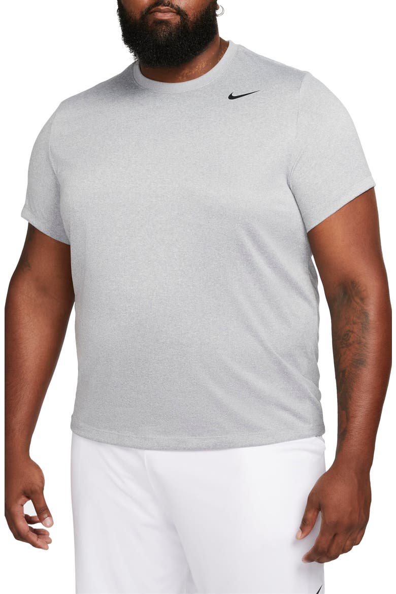 Dri-FIT Legend T-Shirt, Alternate, color, TUMBLED GREY/FLAT SILVER