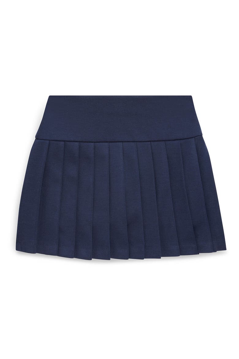 Kids' Pleated Ponte Skort, Alternate, color, NAVY