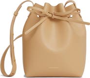Mansur Gavriel Mini Saffiano Leather Bucket Bag