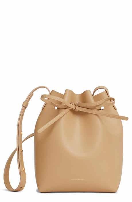 Mansur Gavriel Mini Saffiano Leather Bucket Bag
