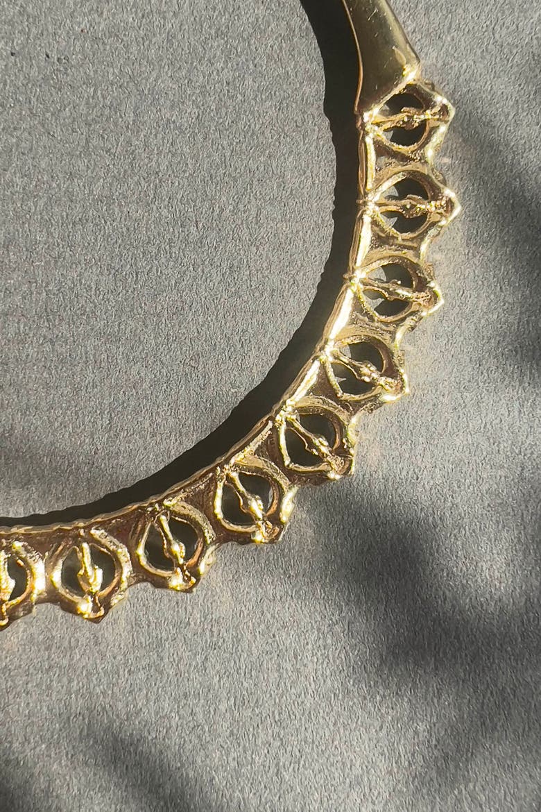 Calla Hoops, Alternate, color, Gold