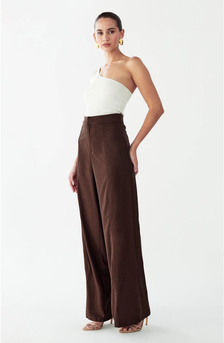 WILLA Dayton Pants, Alternate, color, Chocolate
