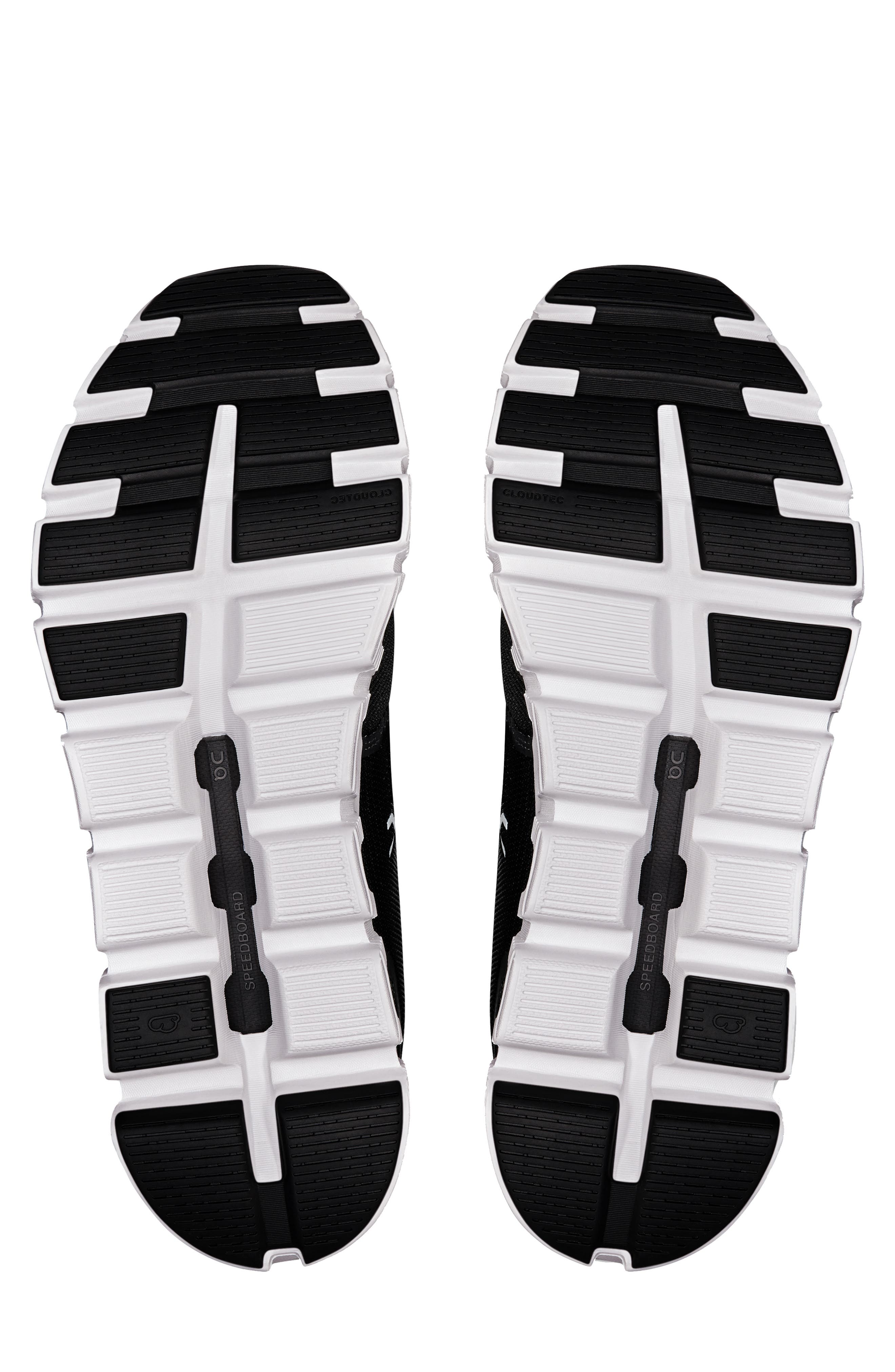 On Cloud 6 Sneaker, Alternate, color, Black/ White