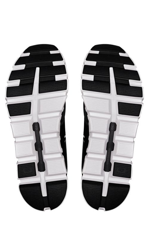 On Cloud 6 Running Sneaker In Black/white