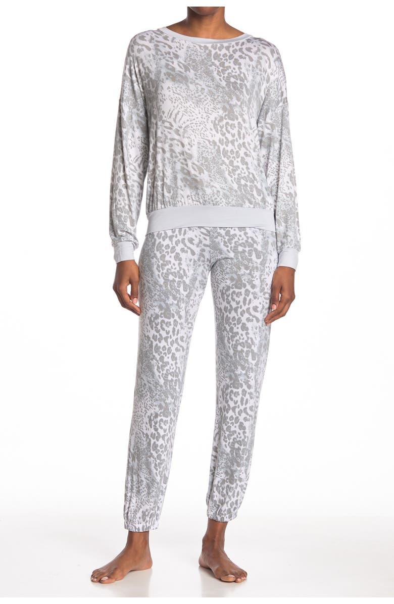 Honeydew Jersey Pajama Sleep Set, Main, color,