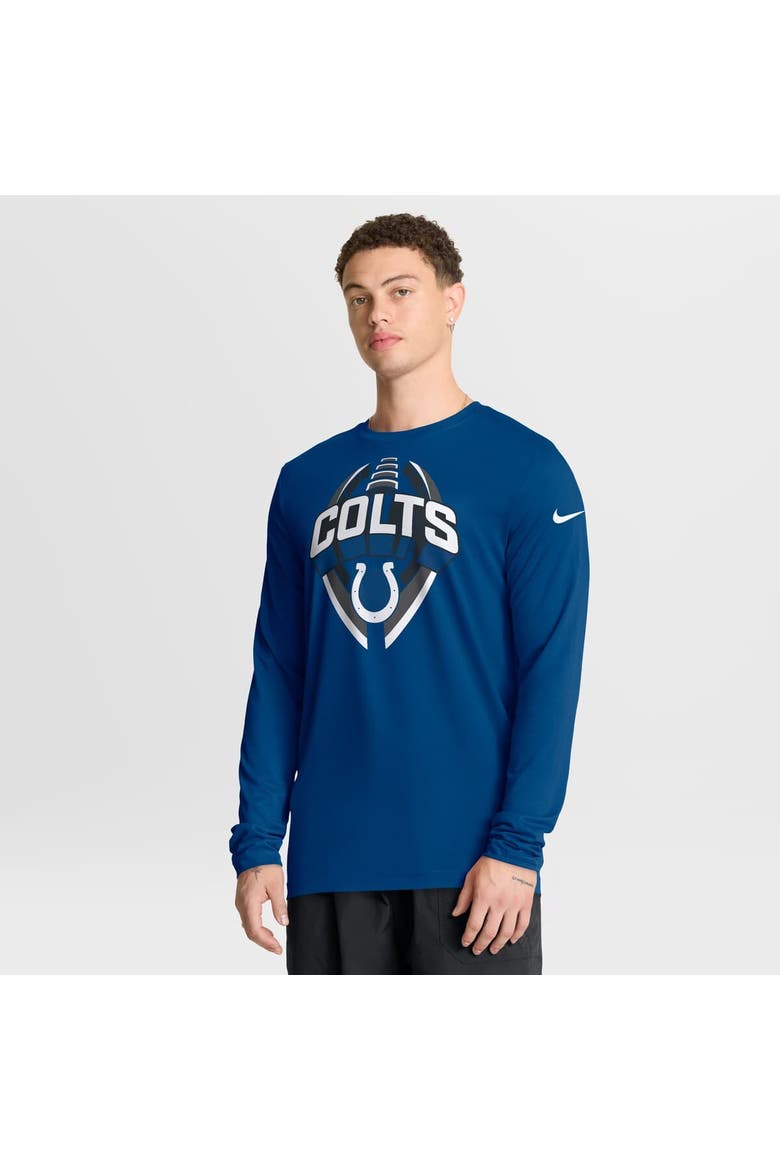 Men's Nike Royal Indianapolis Colts Primetime Legend Icon Performance Long Sleeve T-Shirt, Main, color, Royal