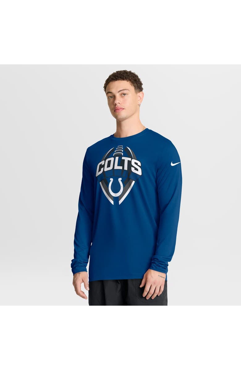 Nike Men's Nike Royal Indianapolis Colts Primetime Legend Icon Performance Long Sleeve T-Shirt, Main, color, Royal