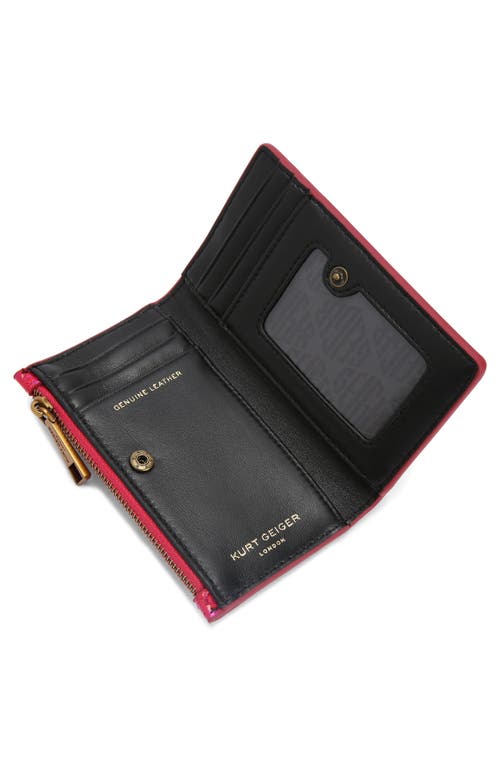Kurt Geiger London Kensington Quilted Leather Bifold Wallet In Pink