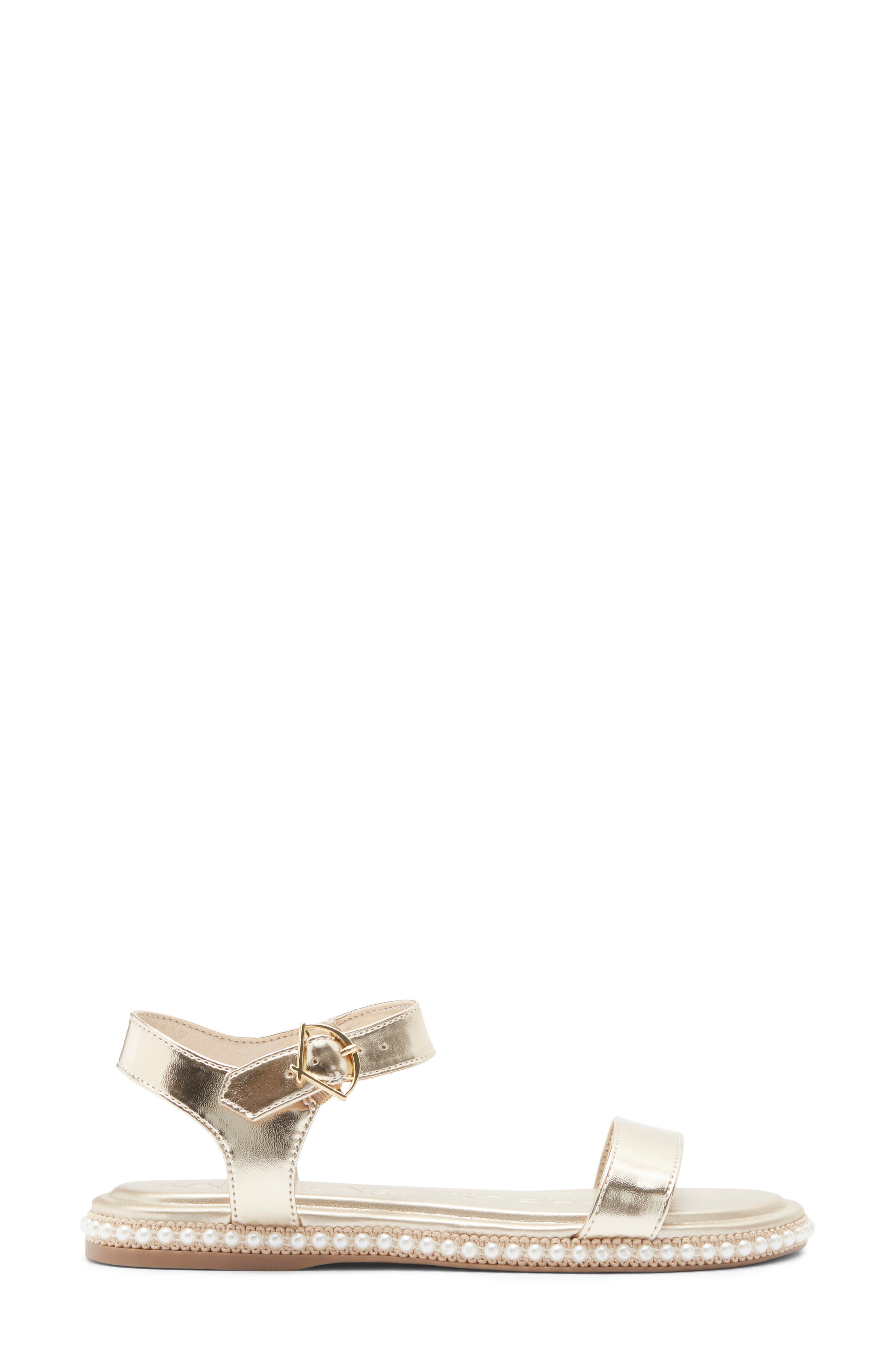 KARL LAGERFELD PARIS Claire Sandal, Alternate, color, White Gold