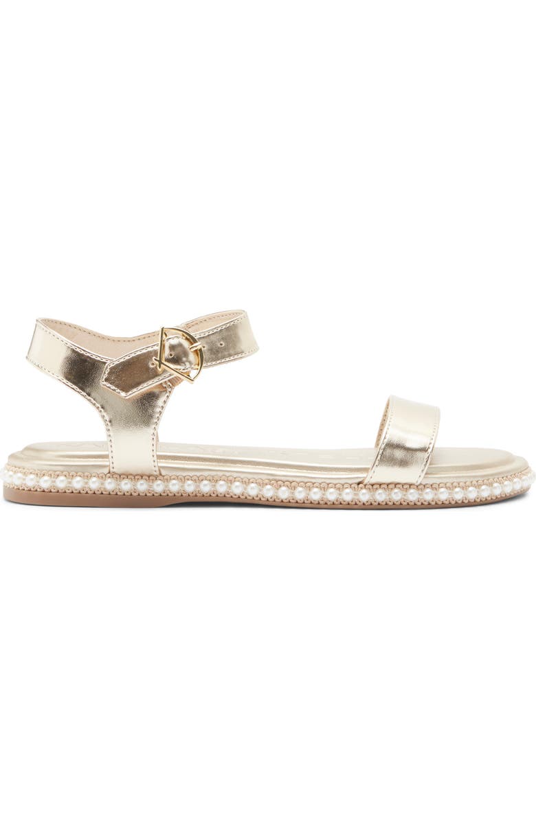 KARL LAGERFELD PARIS Claire Sandal, Alternate, color, White Gold