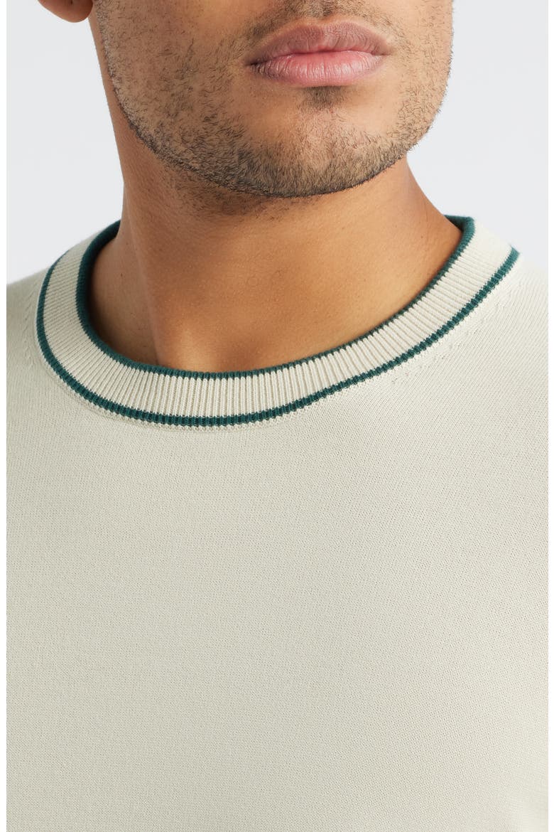 Organic Cotton Crewneck Sweater, Alternate, color, PARCHMENT