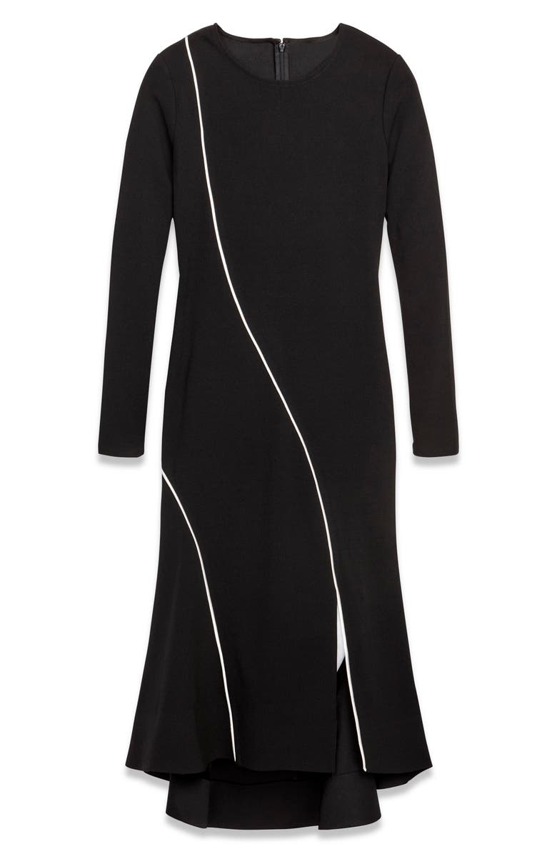 Rachel Roy Collection Piping Detail Side Slit Midi Dress, Alternate, color,