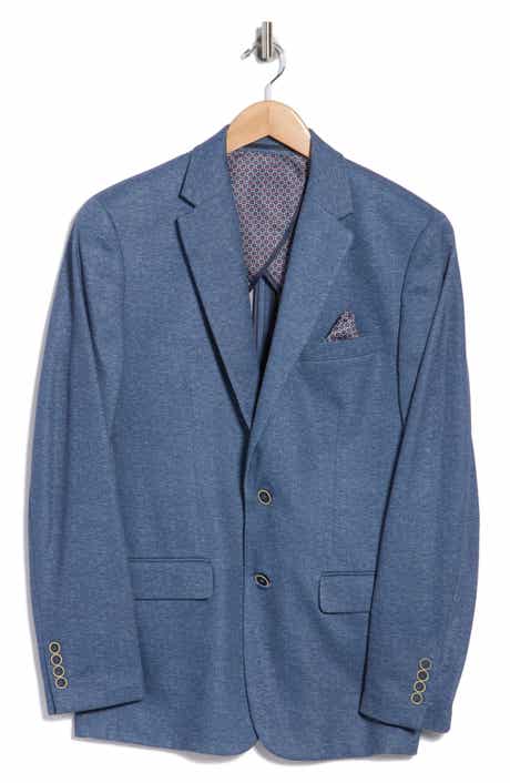 Duchamp Slim Fit Herringbone Knit Sport Coat