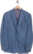 Duchamp Slim Fit Herringbone Knit Sport Coat