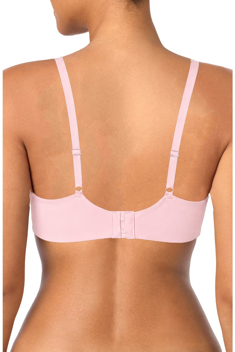 Microfiber Wireless Bra, Alternate, color, PEARLY PINK