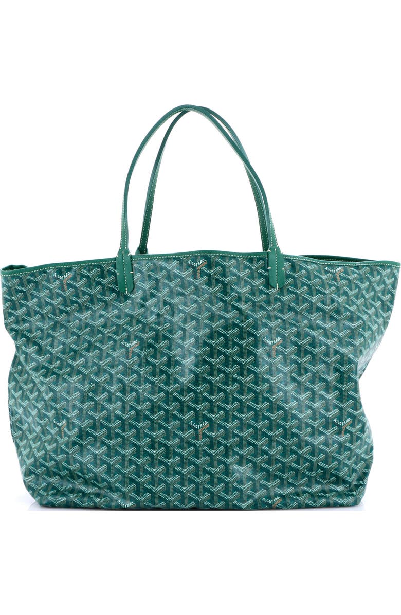 Pre-Owned Goyard Saint Louis Tote Coated Canvas GM, Main, color, Green