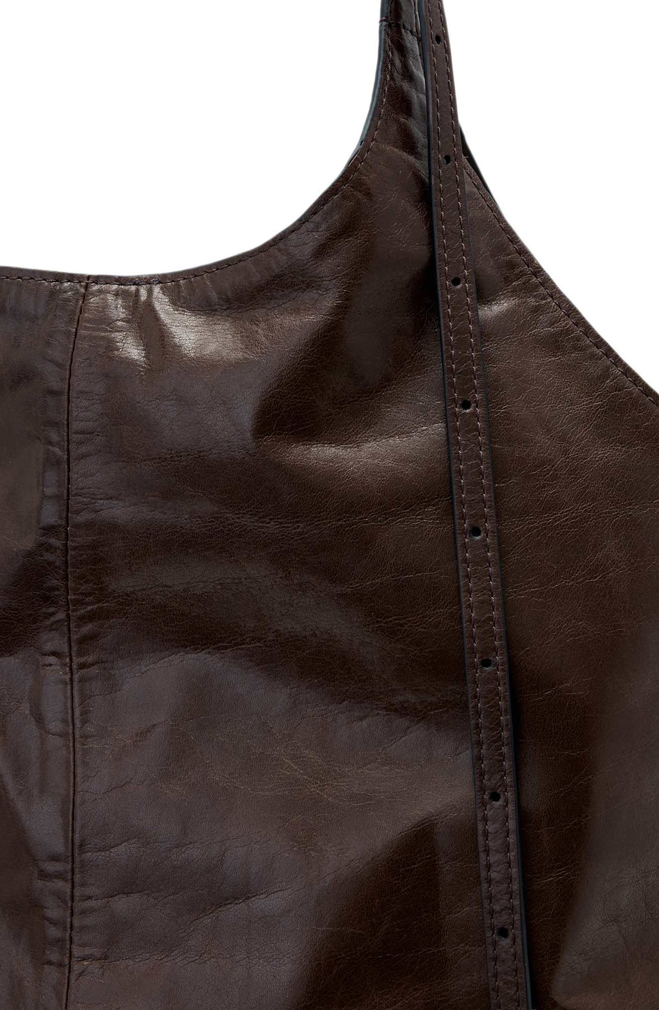 Siloh East/West Leather Tote, Alternate, color, DARK CHERRY RED