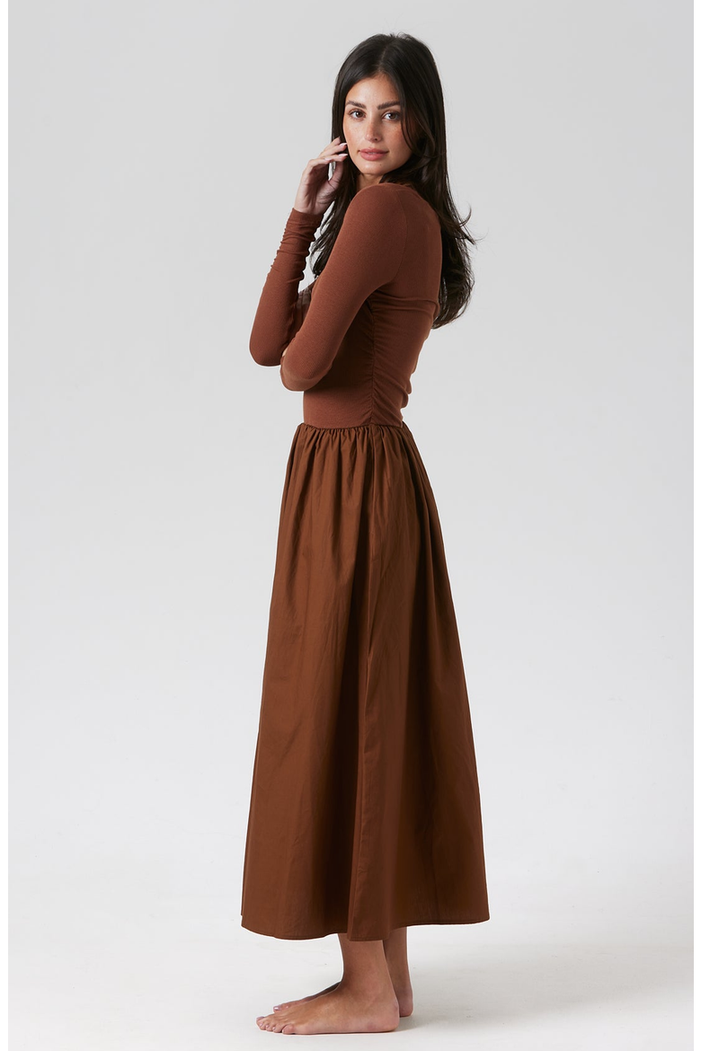 Shay Dress, Alternate, color, Brown