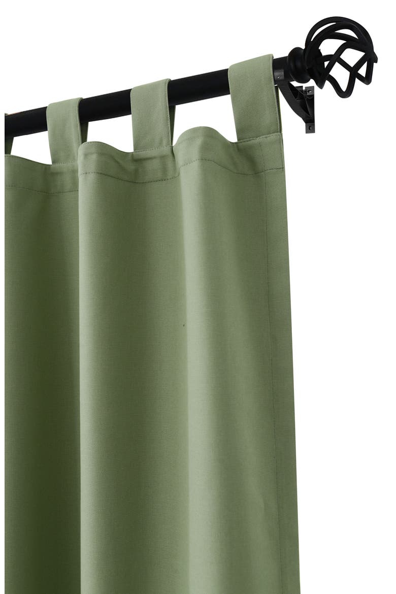 Indoor Cotton Panel Curtain, Alternate, color, SAGE