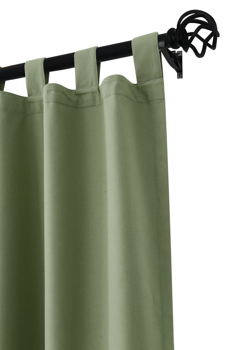 Outdoor Decor by Commonwealth Indoor Cotton Panel Curtain, Alternate, color, Sage