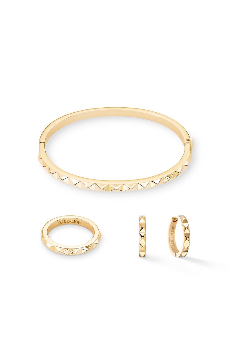 Spikes Bracelet, Alternate, color, Gold