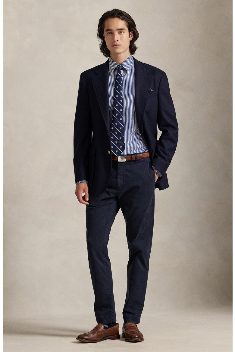 Jarrett Slim Fit Sateen Pants, Alternate, color, AVIATOR NAVY