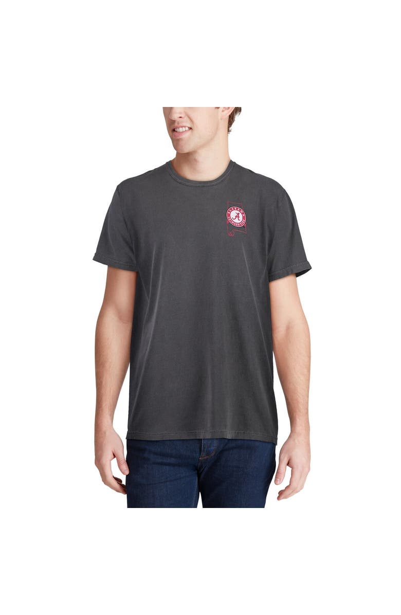 IMAGE ONE Men's Gray Alabama Crimson Tide Flag Local Comfort Color T-Shirt, Alternate, color, 