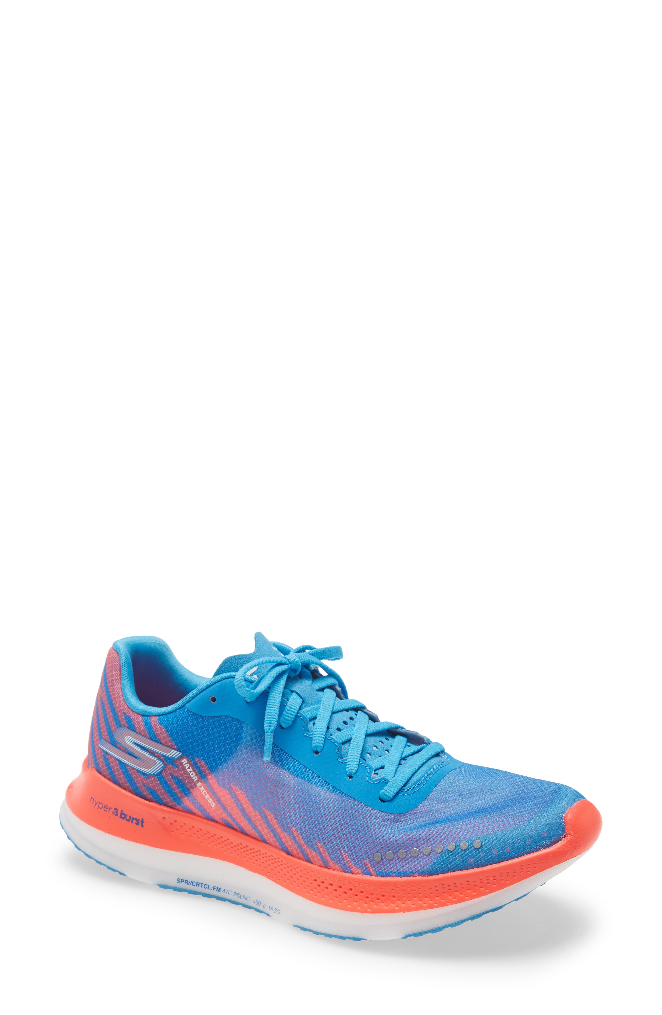 GOrun Razor Excess Running Shoe, Main, color, BLUE/ CORAL