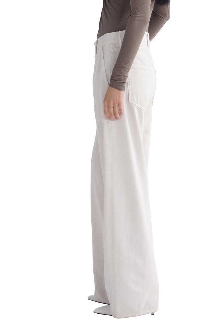 Low Curve Low Rise Wide Leg Utility Pants, Alternate, color, BONE LT OFF WHT