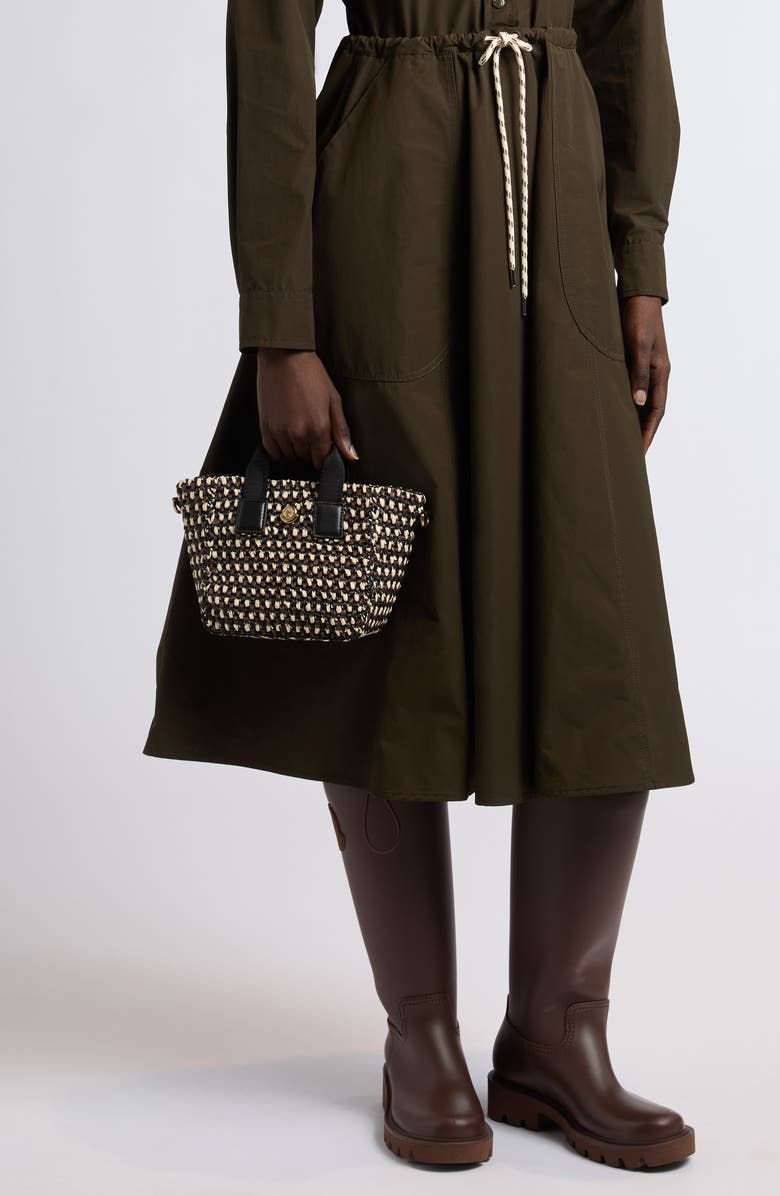 Moncler Micro Caradoc Crossbody Bag, Alternate, color, Raffia