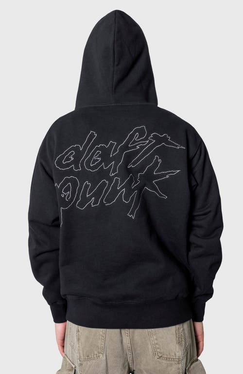Pleasures Daft Punk Ram Graphic Zipper Hoodie In Black