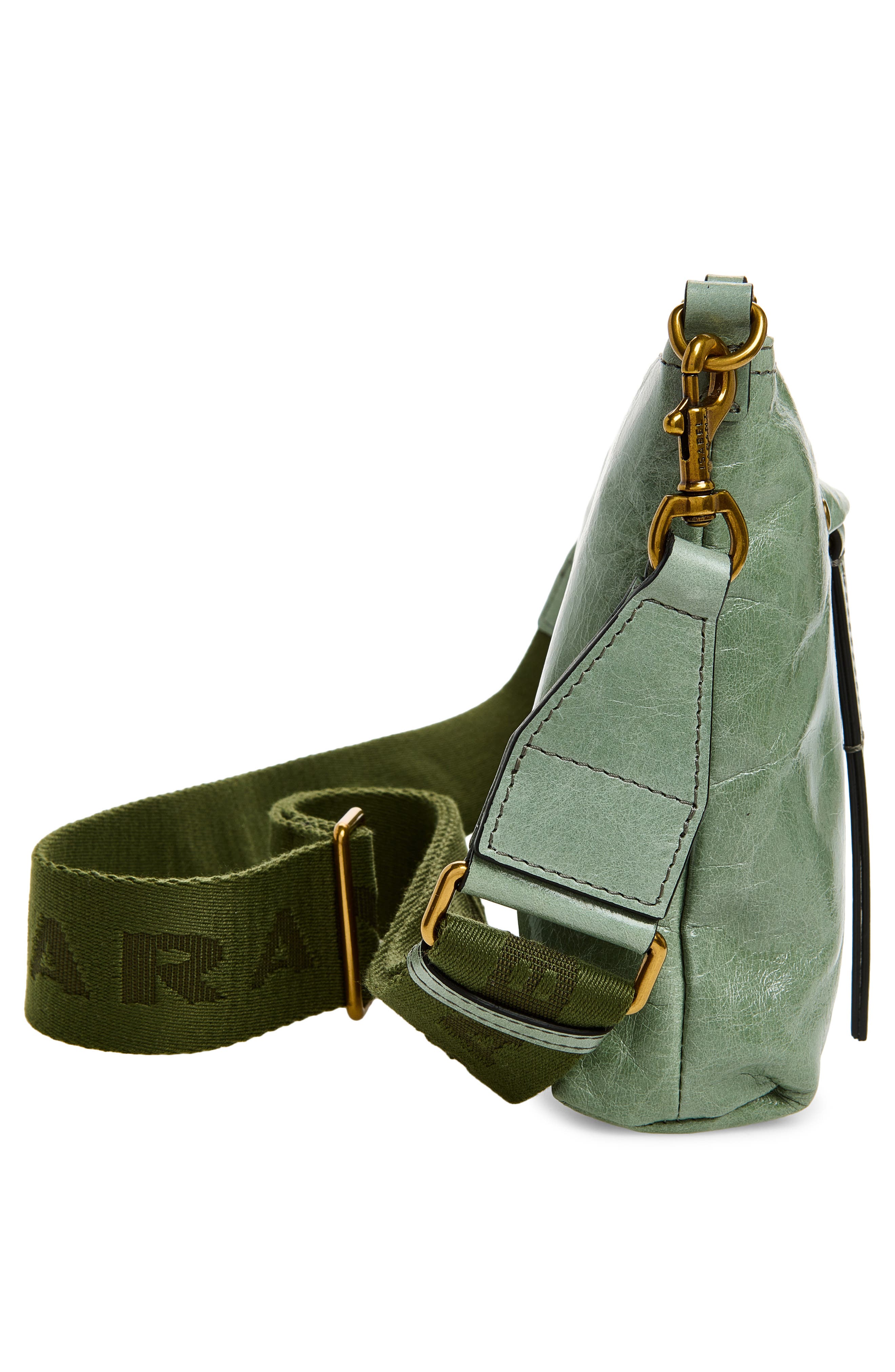Nessah Wardy Leather Crossbody Bag, Alternate, color, SAGE