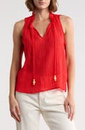 Vince Camuto Front Slit Flowy Shell