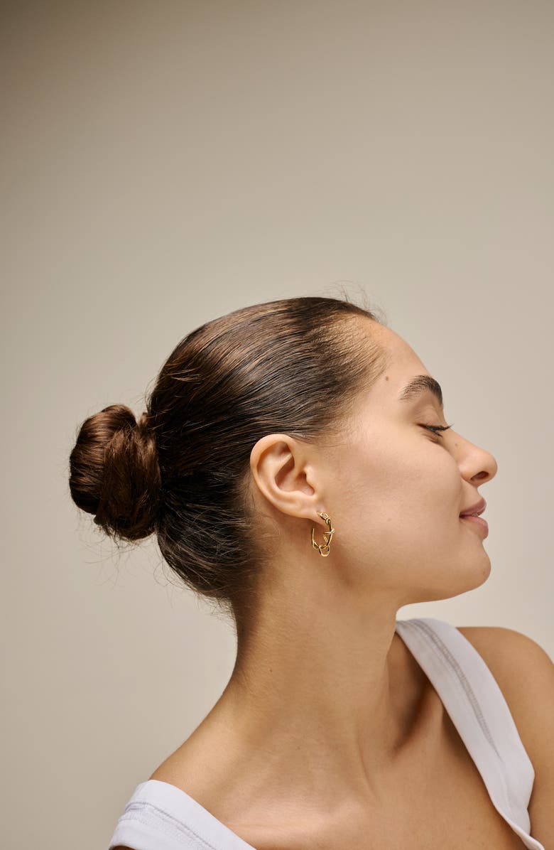 ENAMEL Copenhagen Capella Hoops, Alternate, color, Gold