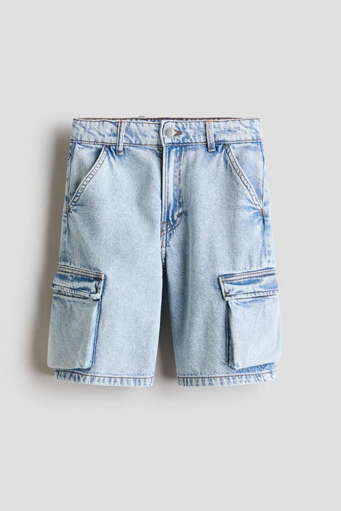 Cargo Denim Shorts