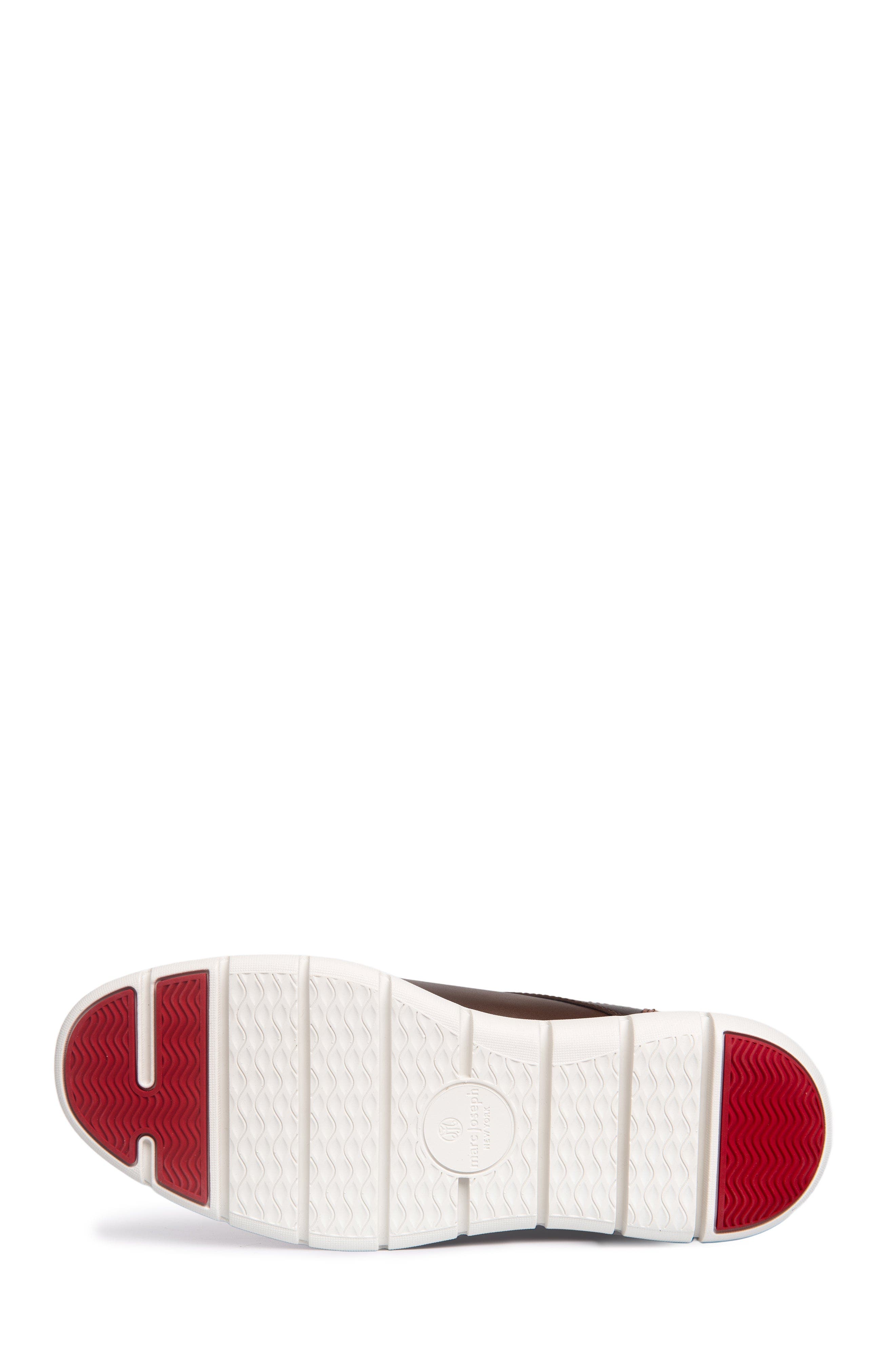Newbury Street Hands Free Technology Lightweight Leather Sneaker, Alternate, color, Brown Napa Leather