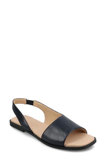 Journee Collection Brinsley Slingback Sandal In Navy