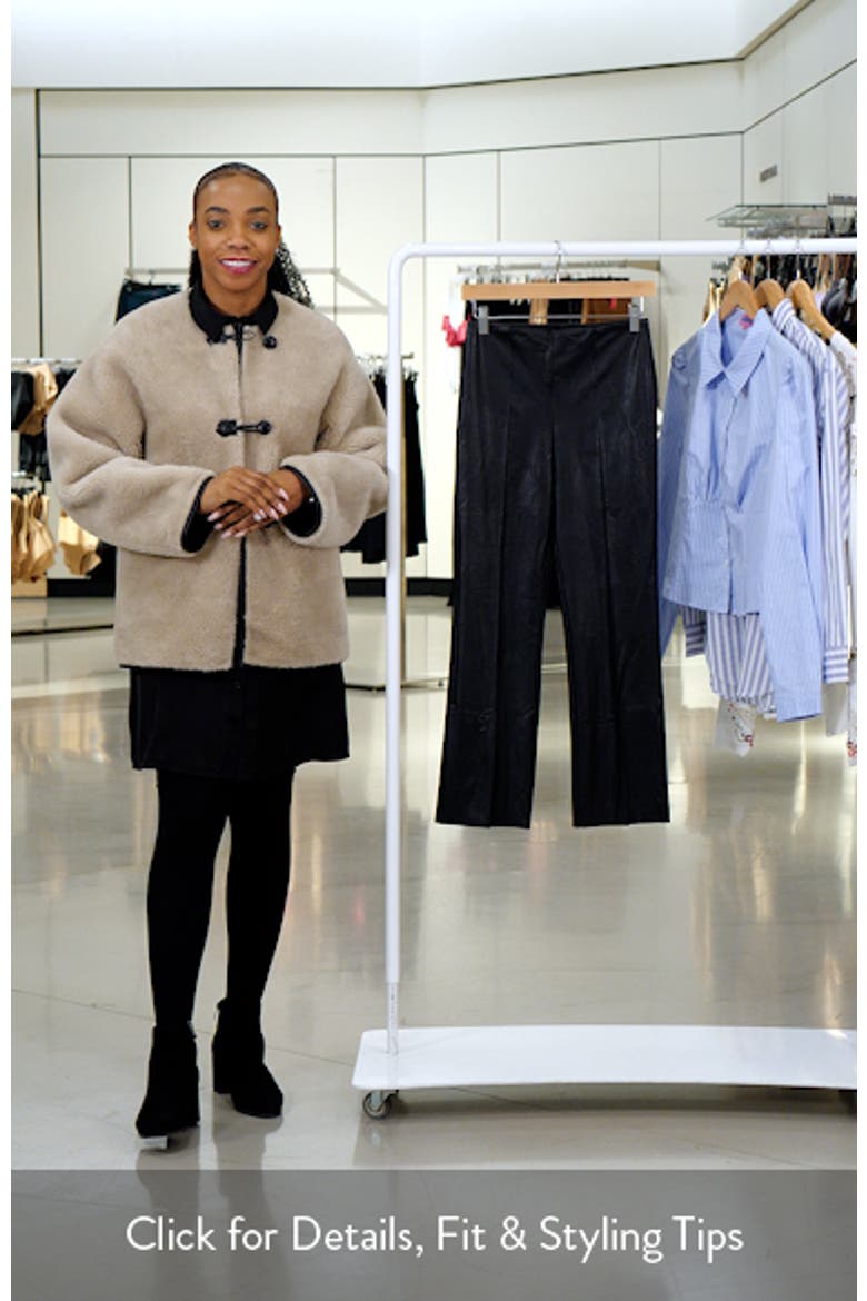 'Lyssentials Elysse Faux Leather Ankle Bootcut Pants video