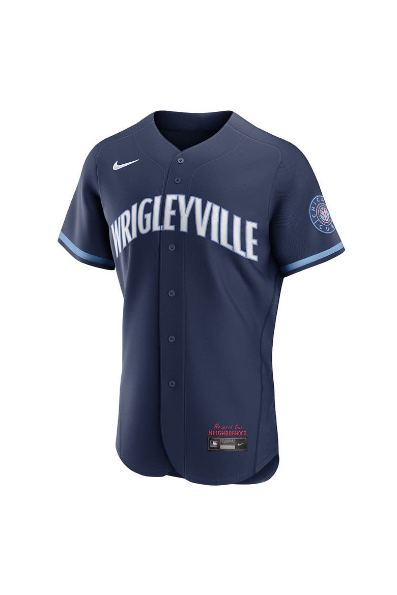 Men's Nike Navy Chicago Cubs City Connect Authentic Jersey, Alternate, color, Navy