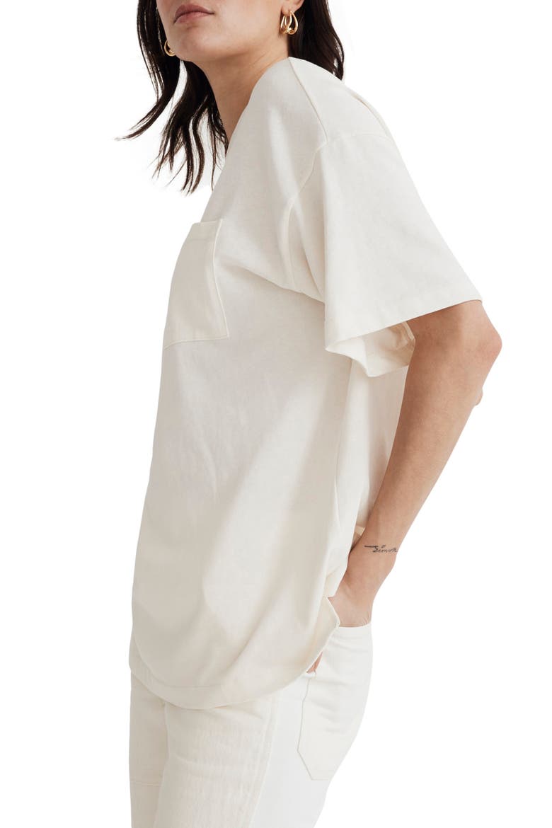 Garment-Dyed Oversize Cotton Pocket T-Shirt, Alternate, color, LIGHTHOUSE
