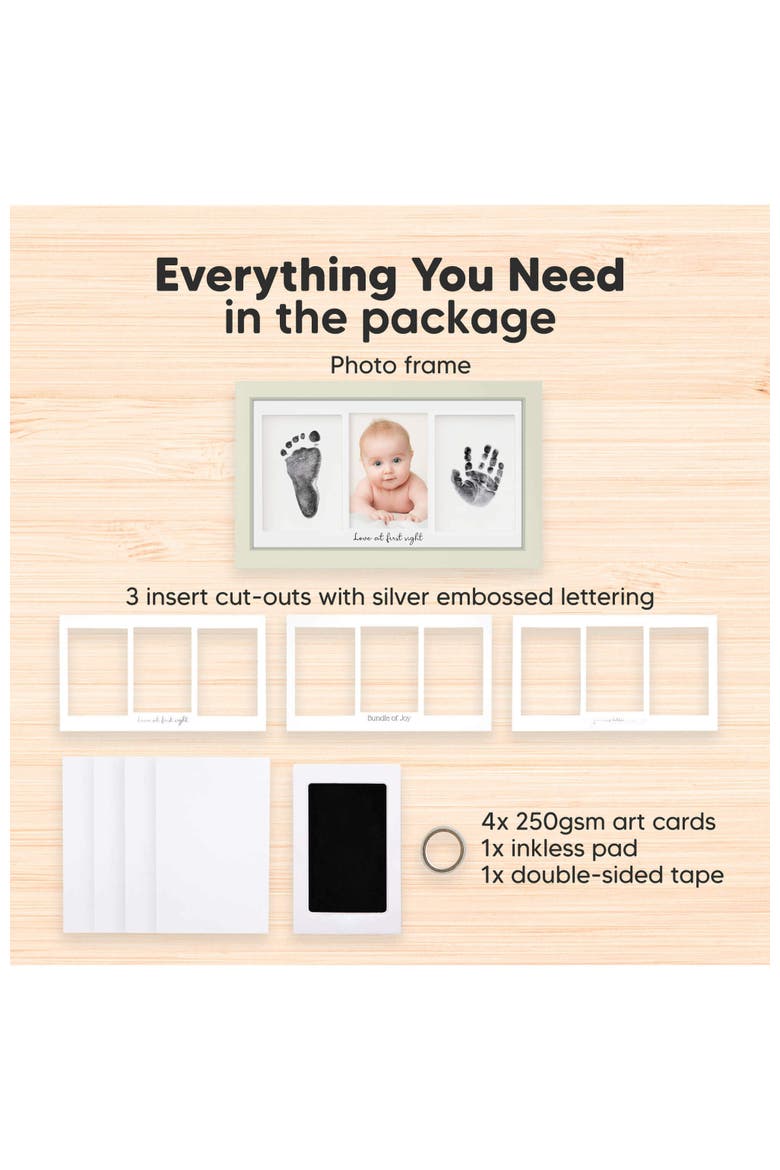 Duo Clean Touch Inkless Hand & Footprint Frame Kit, Alternate, color, Sage