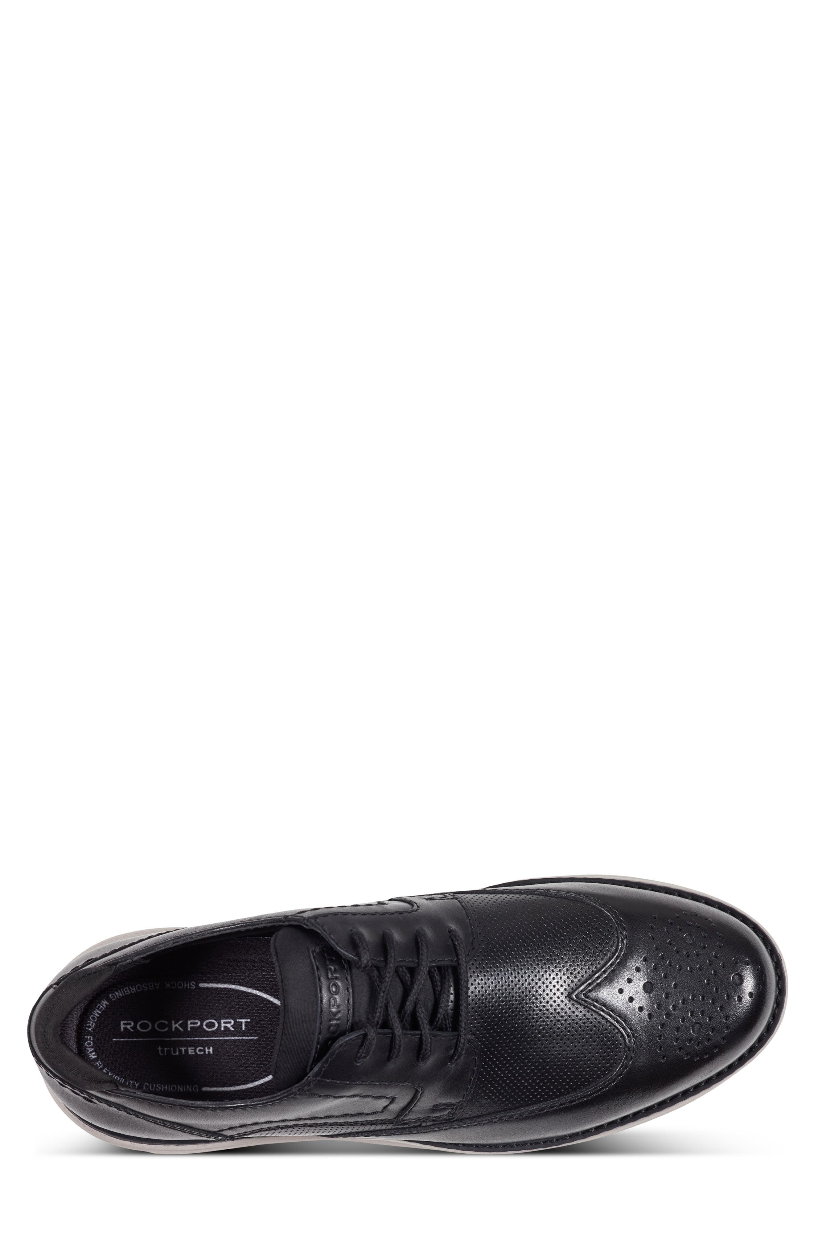 Rockport Coltin Derby, Alternate, color, Black Leather