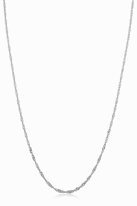14K Gold Spirah Chain Necklace