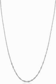 Oradina 14K Gold Spirah Chain Necklace