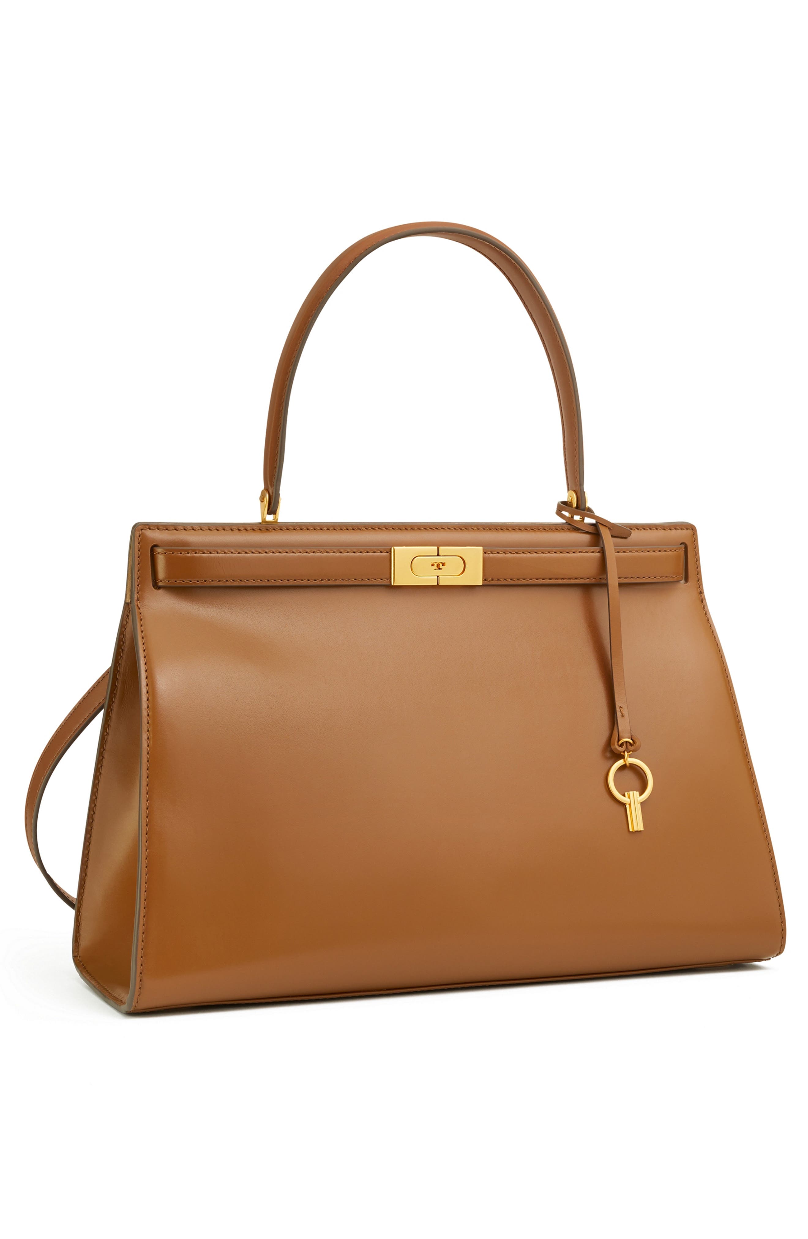 Large Lee Radziwill Leather Bag, Alternate, color, MOOSE