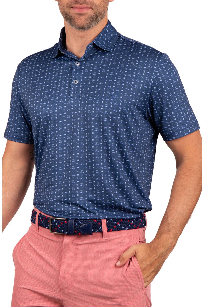 Golf Carts Performance Polo, Alternate, color, DENIM