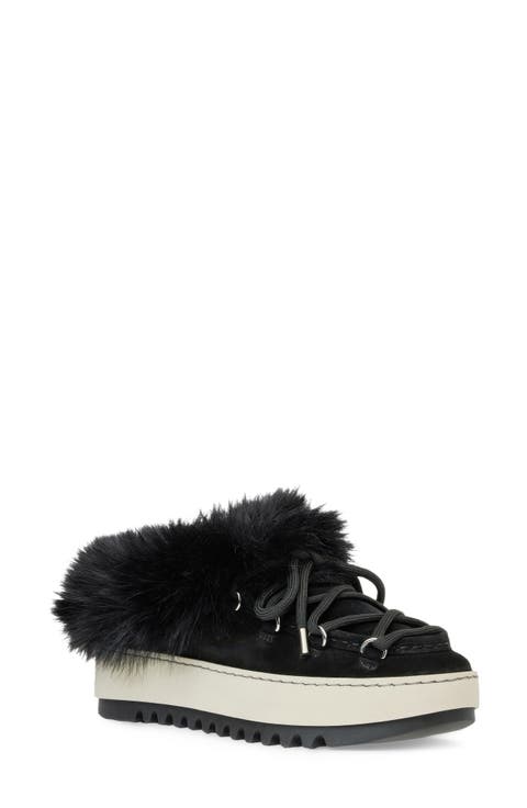 Anise Genuine Shearling Leather Mule