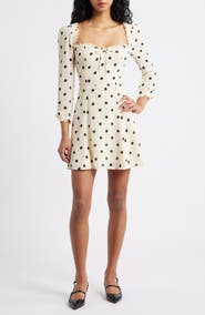 Reformation Remi Floral Long Sleeve Minidress