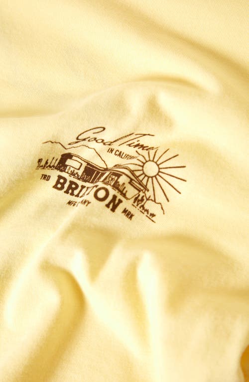 Brixton Good Times Cotton Graphic T-shirt In Panna Cotta